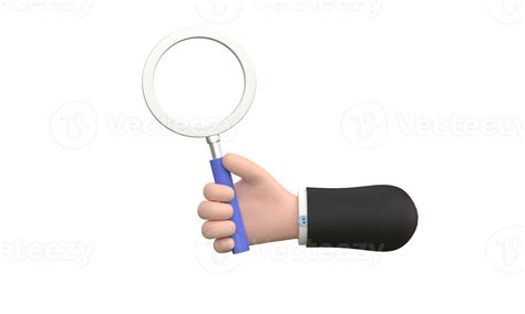 Magnifying Glass With Hand Png