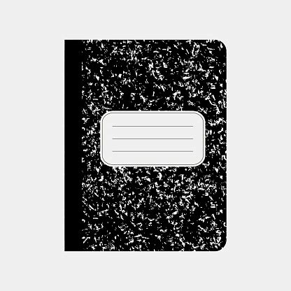 Black Workbook Notebook Stock Illustration - Download Image Now - iStock