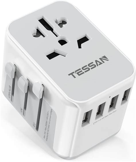 TESSAN Plug Adapter Worldwide With 4 USB And 1 AC Socket Review