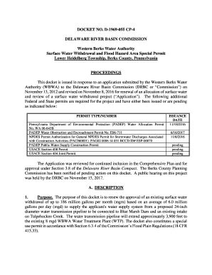 Fillable Online Surface Water Withdrawal And Pipeline Transmission D