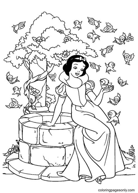 Snow White Coloring Pages Coloringpagesonly Disney Coloring