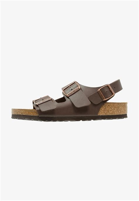 Birkenstock Milano Sandals Dark Brown Uk