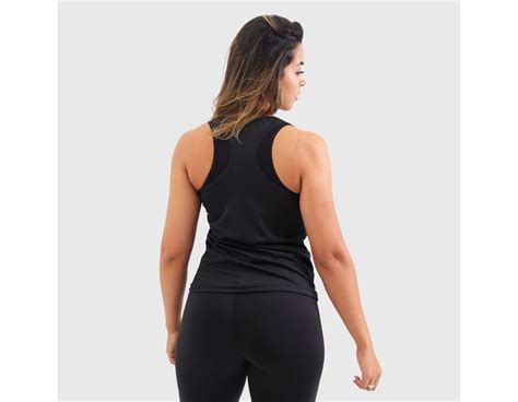 Regata Dry Fit Feminina Preta TechMalhas