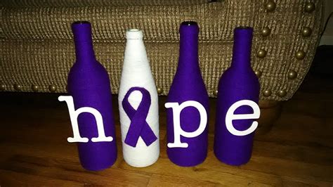 Made This For A Fundraiser For Cystic Fibrosis Bottles Decoration