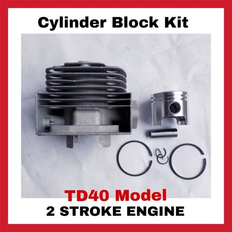 Cylinder Block Kit With Piston Kit For Kawasaki Td Grass Cutter Spare