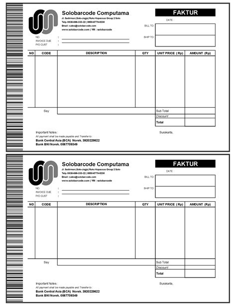 Pdf Desain Faktur Nota Penjualan Dokumen Tips