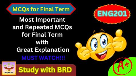 Eng Final Term Preparation Eng Important Mcqs For Final