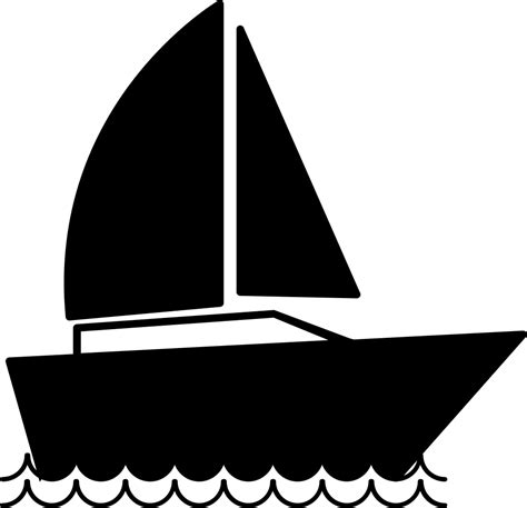 Free Sailboat Silhouette Vector, Download Free Sailboat Silhouette ...