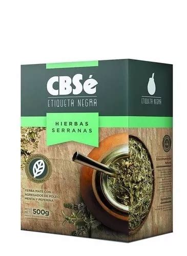 Yerba Mate Cbsé Hierbas Serranas Etiqueta Negra 500g Cuotas sin interés