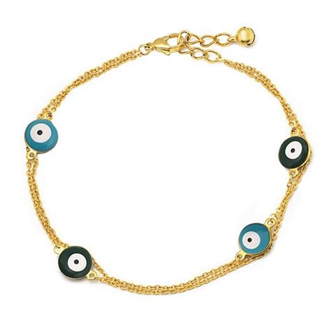 Welch Evil Eye Beaded Anklet