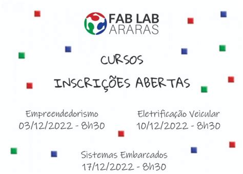 Inscri Es Abertas Para Tr S Minicursos Gratuitos No Fablab Not Cias