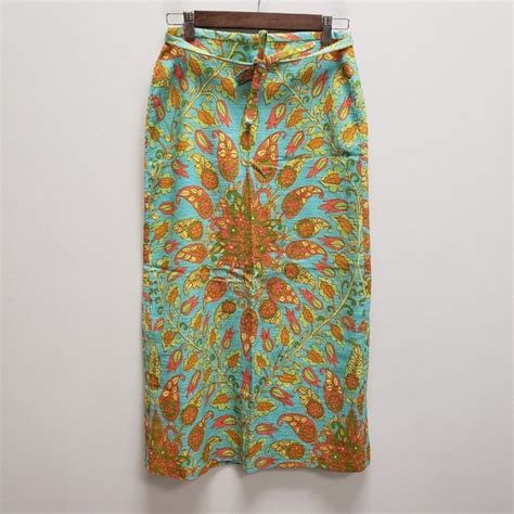 Zara Skirts Zara Womans High Waisted Midi Skirt Size S Multicolor