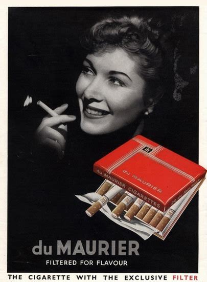 Du Maurier Cigarettes Filtered | Mad Men Art | Vintage Ad Art Collection