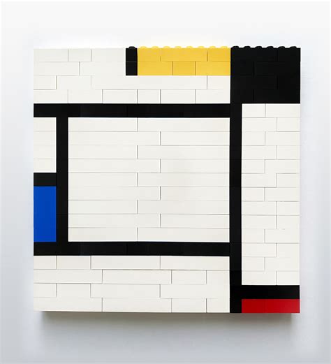 Recreating Mondrians Paintings With Lego Bricks On Behance