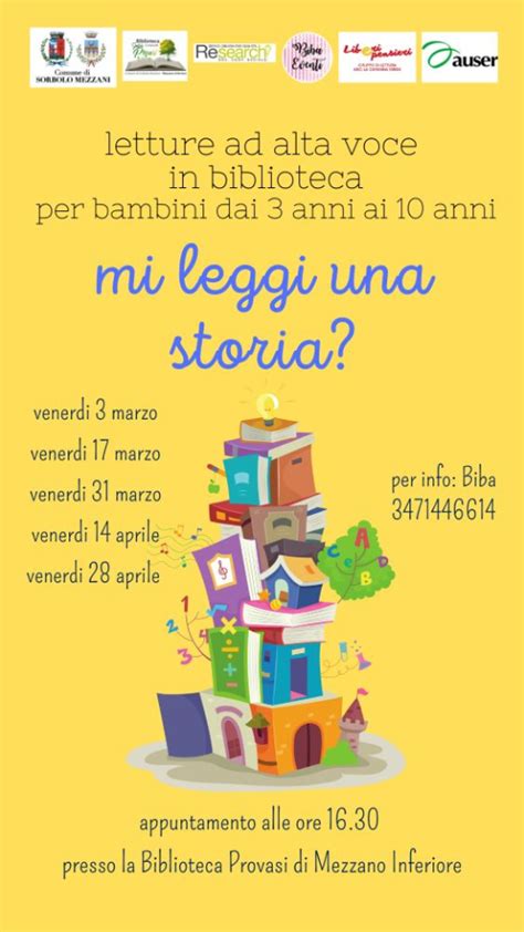 Ciclo Di Letture Mi Leggi Una Storia Alla Biblioteca Provasi Di