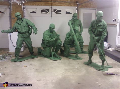 Green Army Men Group Halloween Costume