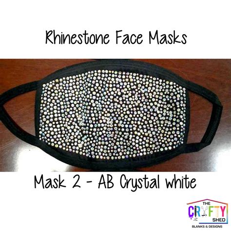 Rhinestone Face Masks The Crafty Shed