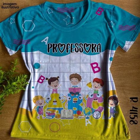 Tshirt Profissão Professora modelo Baby Look 429 Ropa de maestro