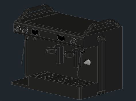 Coffee Machine Cad Block Top View At Derrick Mendez Blog