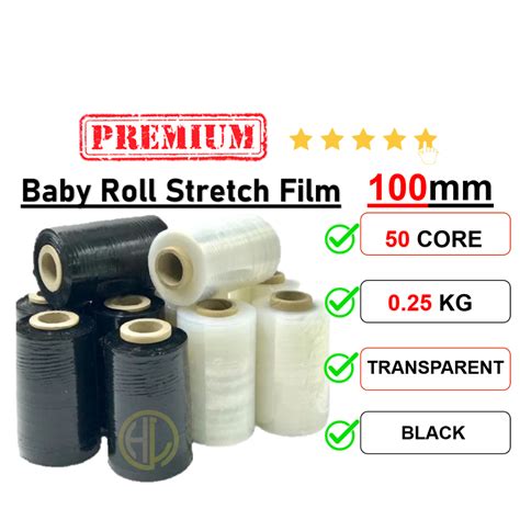 Clear Black Mm Baby Roll G Mini Stretch Film Shrink Wrap