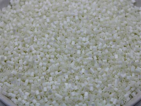 11 0 2 Cut Off White Satin Hex Glass Czech Seed Beads 20 50 100 Grams Packs Embroidery Making