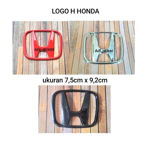 Jual Emblem Logo Honda Chrome Pengganti Logo Belakang Brio Lama Logo