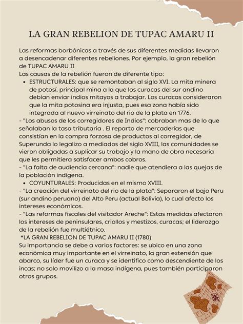 La Gran Rebelion De Tupac Amaru Ii Pdf Perú Colonización Española De Las Américas