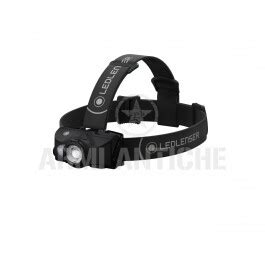 Torcia Faretto Da Testa MH8 Ricaricabile 600 Lm Ledlenser Ghiera Nera