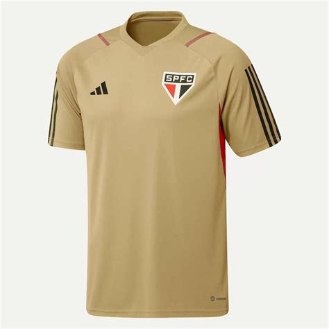 Camisa S O Paulo Treino Atleta Adidas Masculina Centauro