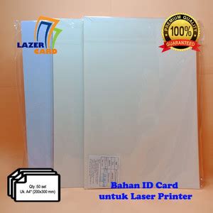 Jual Pvc Bahan Id Card Putih Set Untuk Laser Printer Kota Bogor