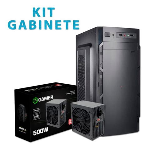 Kit Gabinete Full Fonte 500w Trs 5330 1 Baia Ultra Mx 2x Usb Frete grátis