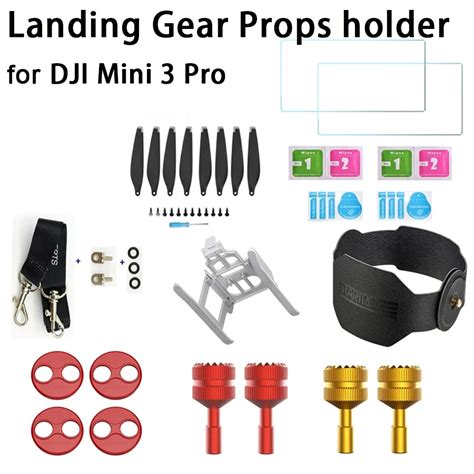 For Dji Mini Pro Landing Gear Propeller Holder Rc Rocker Glass Strap