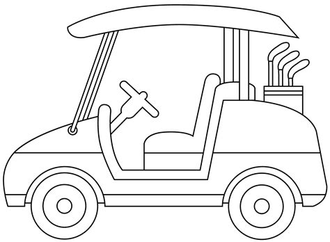 Golf Cart coloring page - ColouringPages