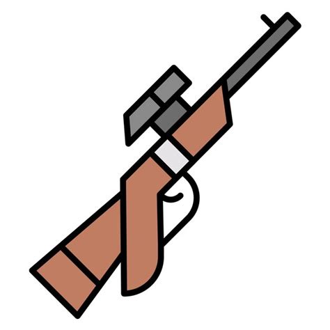 Premium Vector Sniper Rifle Vector Illustration Style