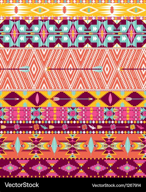 Aztec Geometric Seamless Pattern Royalty Free Vector Image