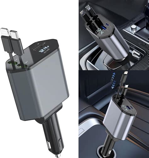 Cargador Para Auto Cargador Usb C En De W W Carga R Pida