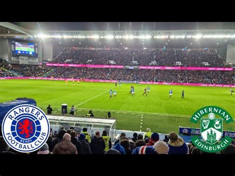 Gers Building Form Again Rangers Hibs Atmosphere Fan Reaction