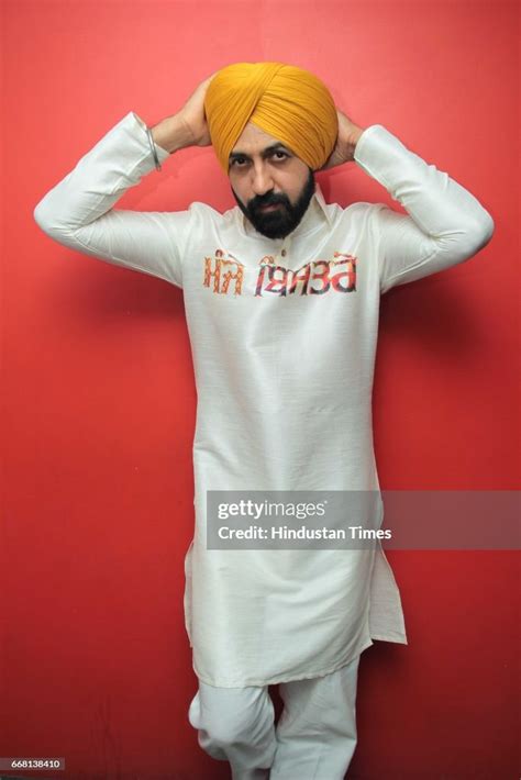 Punjabi Actor And Singer Songwriter Gippy Grewal Poses During An