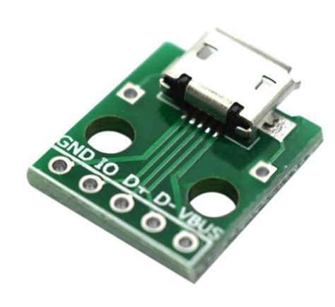 Micro Usb To Dip Adapter 5 Pin 254mm Female Connector Pcb Converter Lazada Indonesia