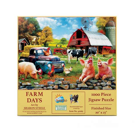 Farm Days 1000 Pieces SunsOut Puzzle Warehouse