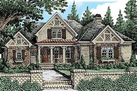 Plan 710319btz House Plan With Multiple Gables With Tudor Details