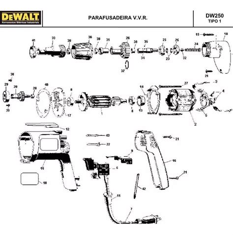 Vista Explodida Parafusadeira Dw924 Tipo 3 Dewalt B2 Mebuscar Brasil