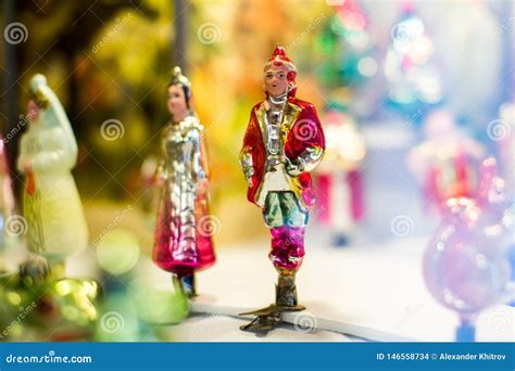 Old Christmas Tree Toys Made In The Soviet Union Stock Photo Image Of