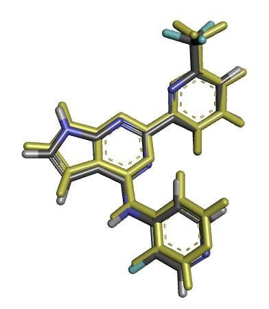 Overlaying The Co Crystal Recovered From The Protein Crystal Structure