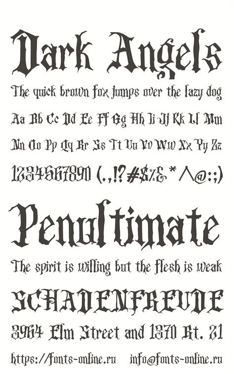 Dark Angels Font