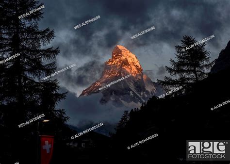 Switzerland, Matterhorn mountain, Stock Photo, Picture And Royalty Free Image. Pic. WES ...