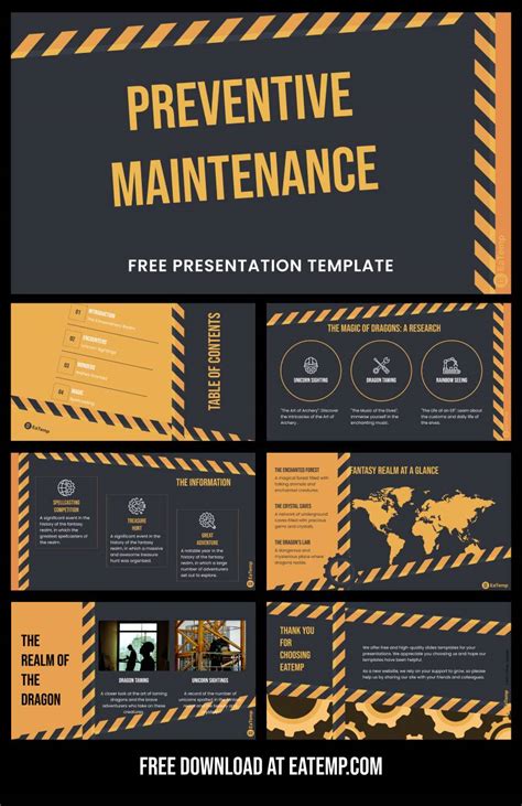 Preventive Maintenance Ppt Presentation Template Eatemp