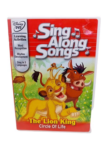 Disney S Sing Along Songs The Lion King Circle Of Life Dvd Ebay