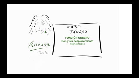 1º BACH Función coseno con y sin desplazamiento YouTube