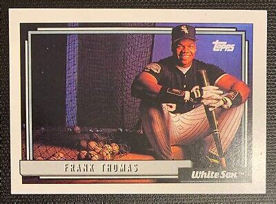 1992 Topps Baseball 555 Frank Thomas Chicago White Sox Nrmt Mint